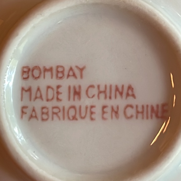 BOMBAY co. TWO TONE BLUE & WHITE TEACUP AND SAUCER - Picture 9 of 11